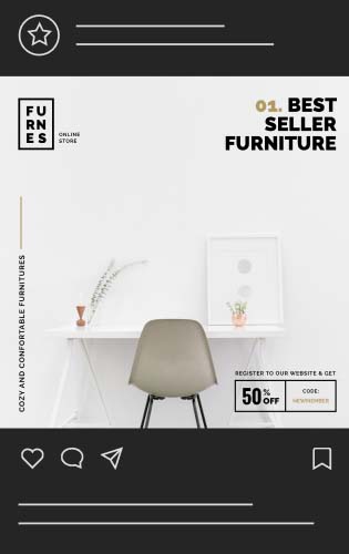 A mobile mockup showing an instagram post designed by KRD MEDIA.