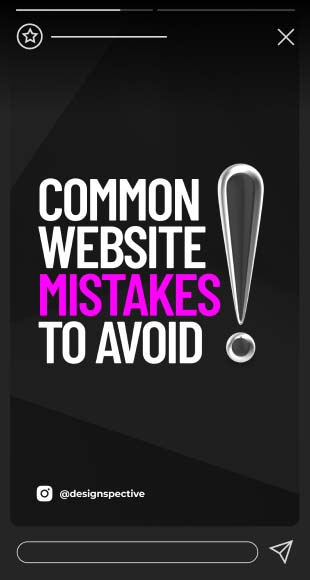 A mobile mockup showing an instagram highlight designed by KRD MEDIA.