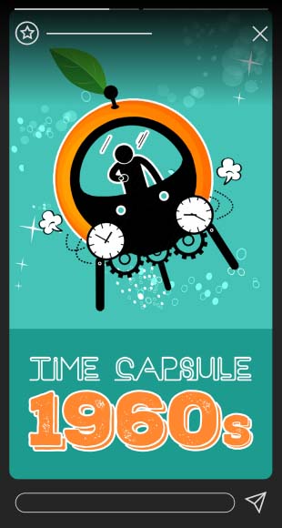 A mobile mockup showing an instagram highlight designed by KRD MEDIA.